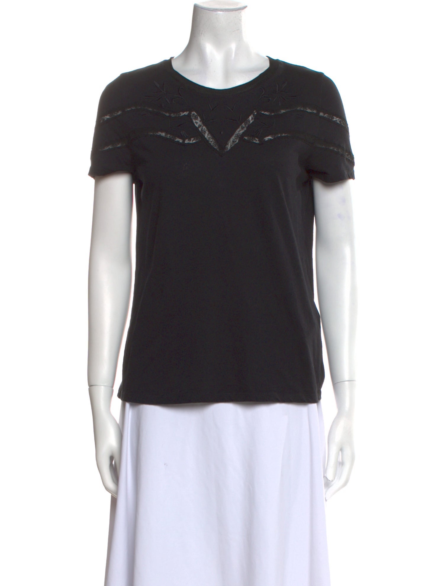 Sandro Crew Neck Short Sleeve T-Shirt