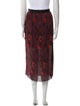 Sandro Printed Midi Length Skirt
