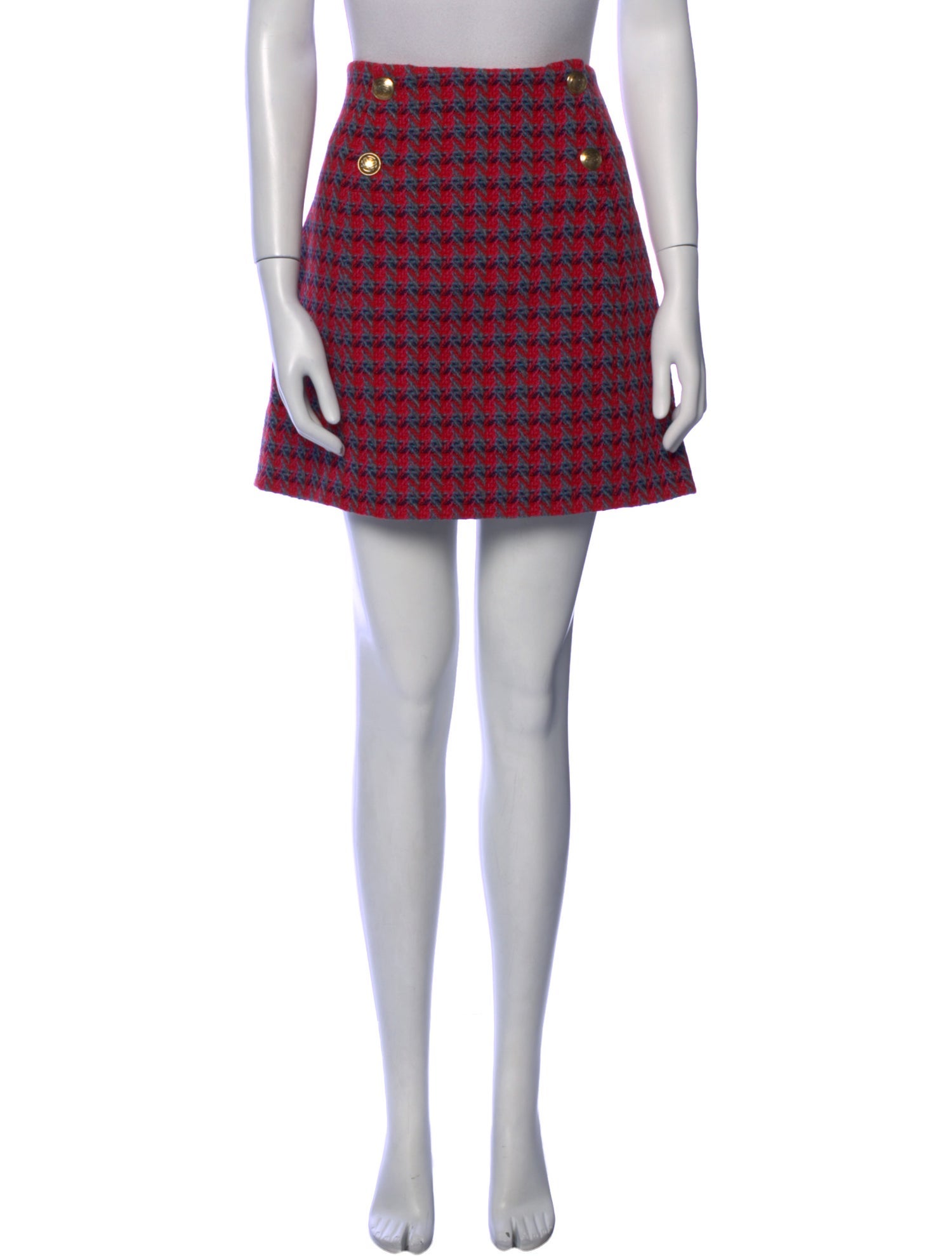 Sandro Houndstooth Print Mini Skirt w/ Tags