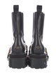 Sandro Leather Chain-Link Accents Chelsea Boots