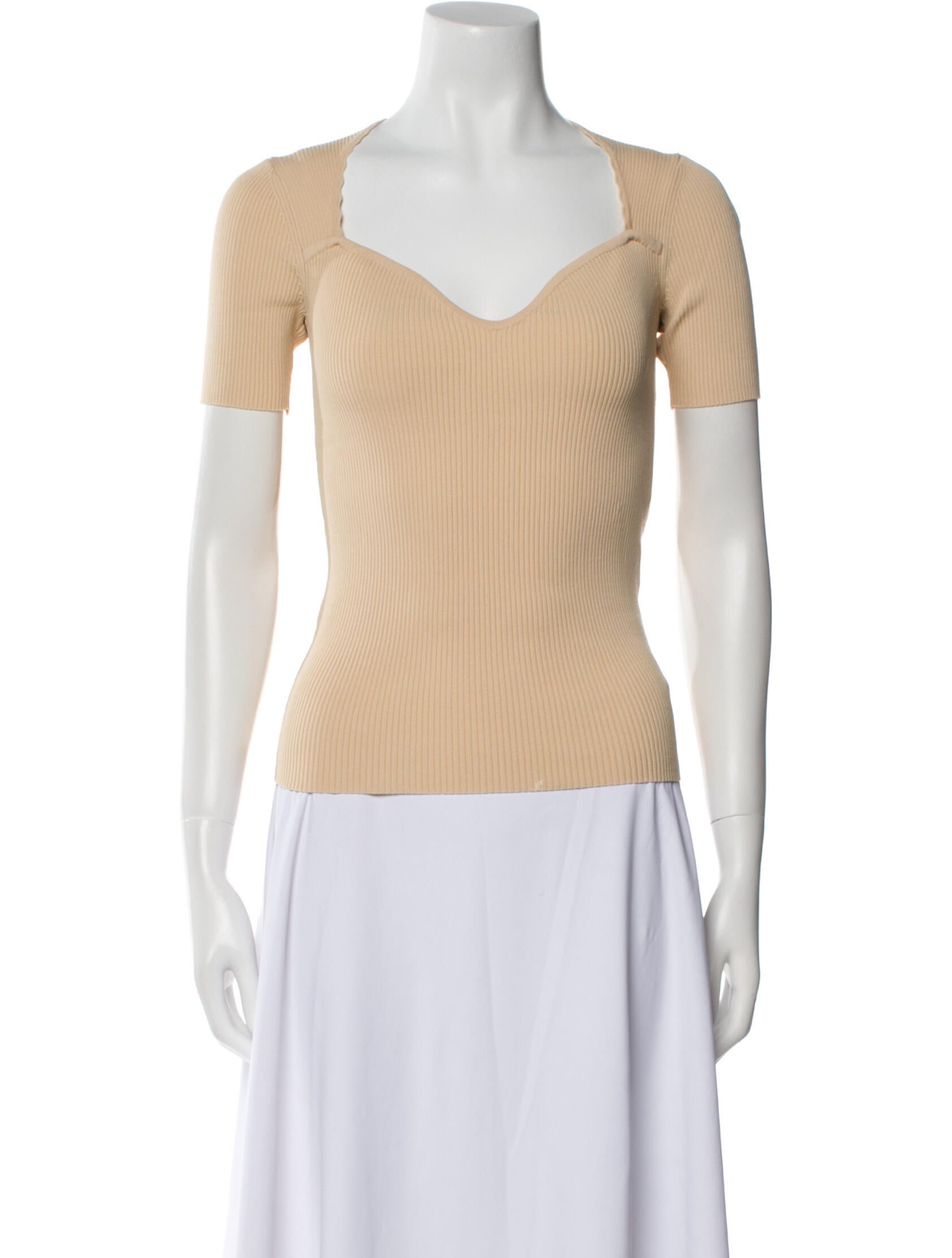 Sandro V-Neck Short Sleeve Top