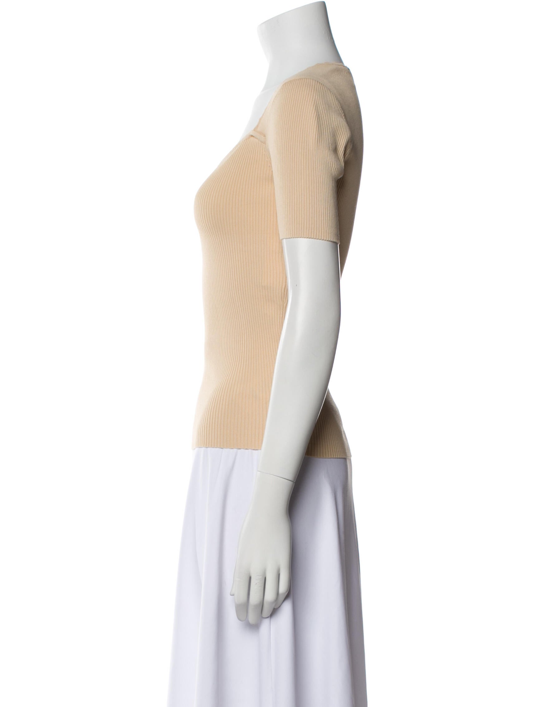 Sandro V-Neck Short Sleeve Top