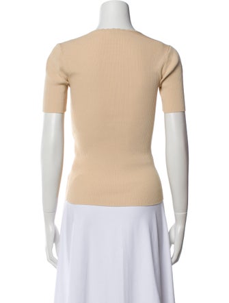 Sandro V-Neck Short Sleeve Top