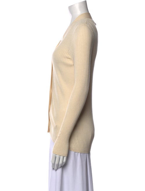 Sandro V-Neck Long Sleeve Button-Up Top