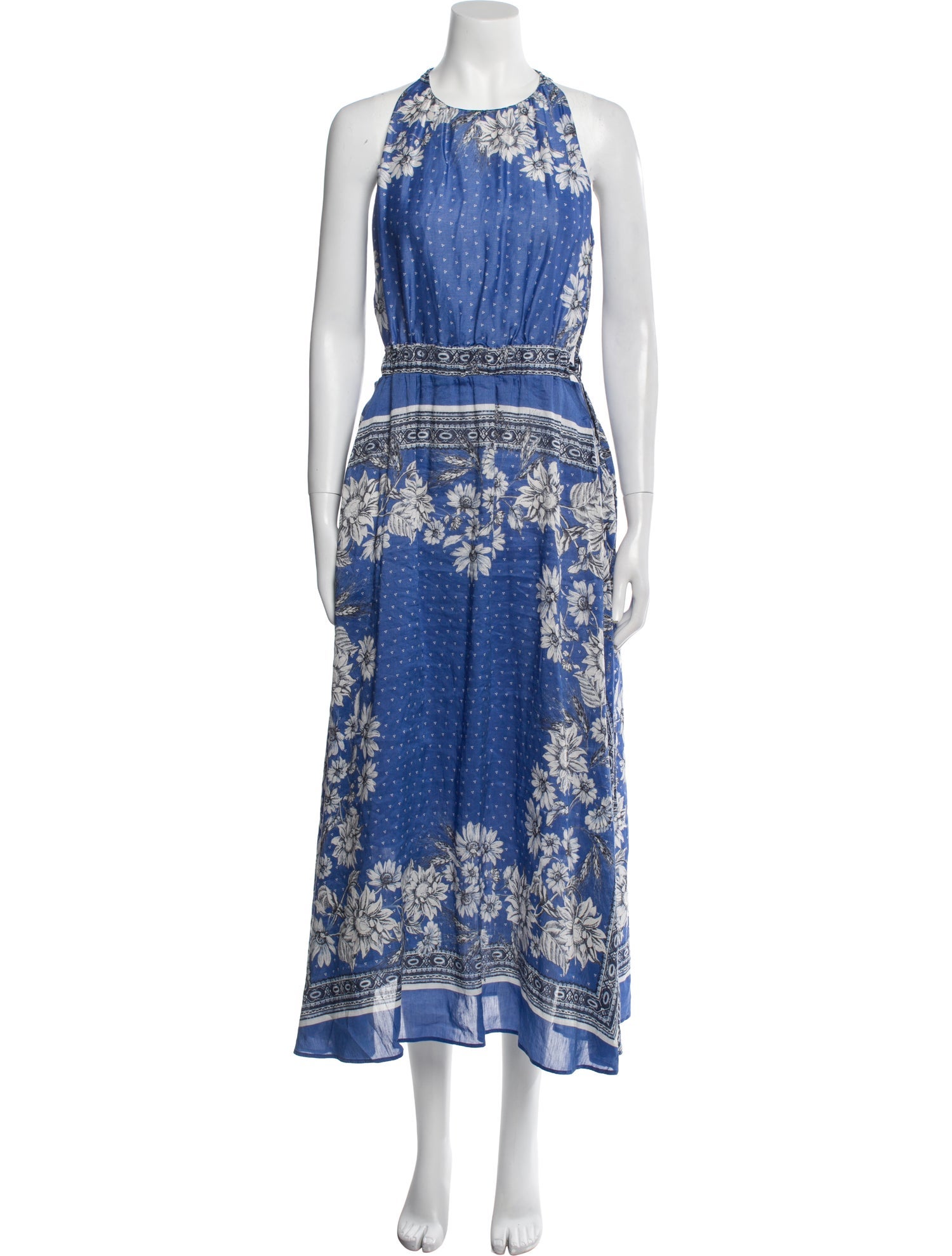 Sandro Linen Long Dress