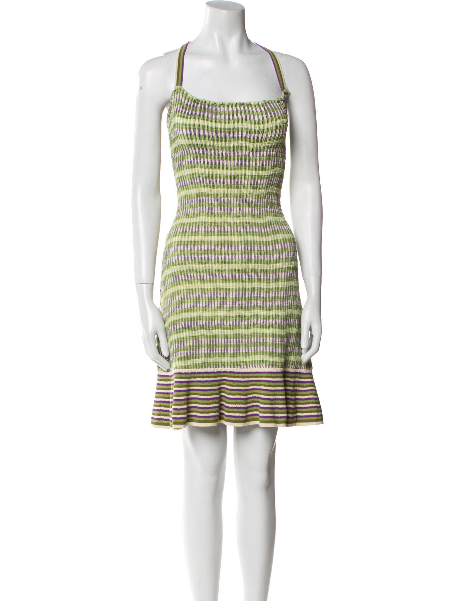 Sandro Striped Knee-Length Dress
