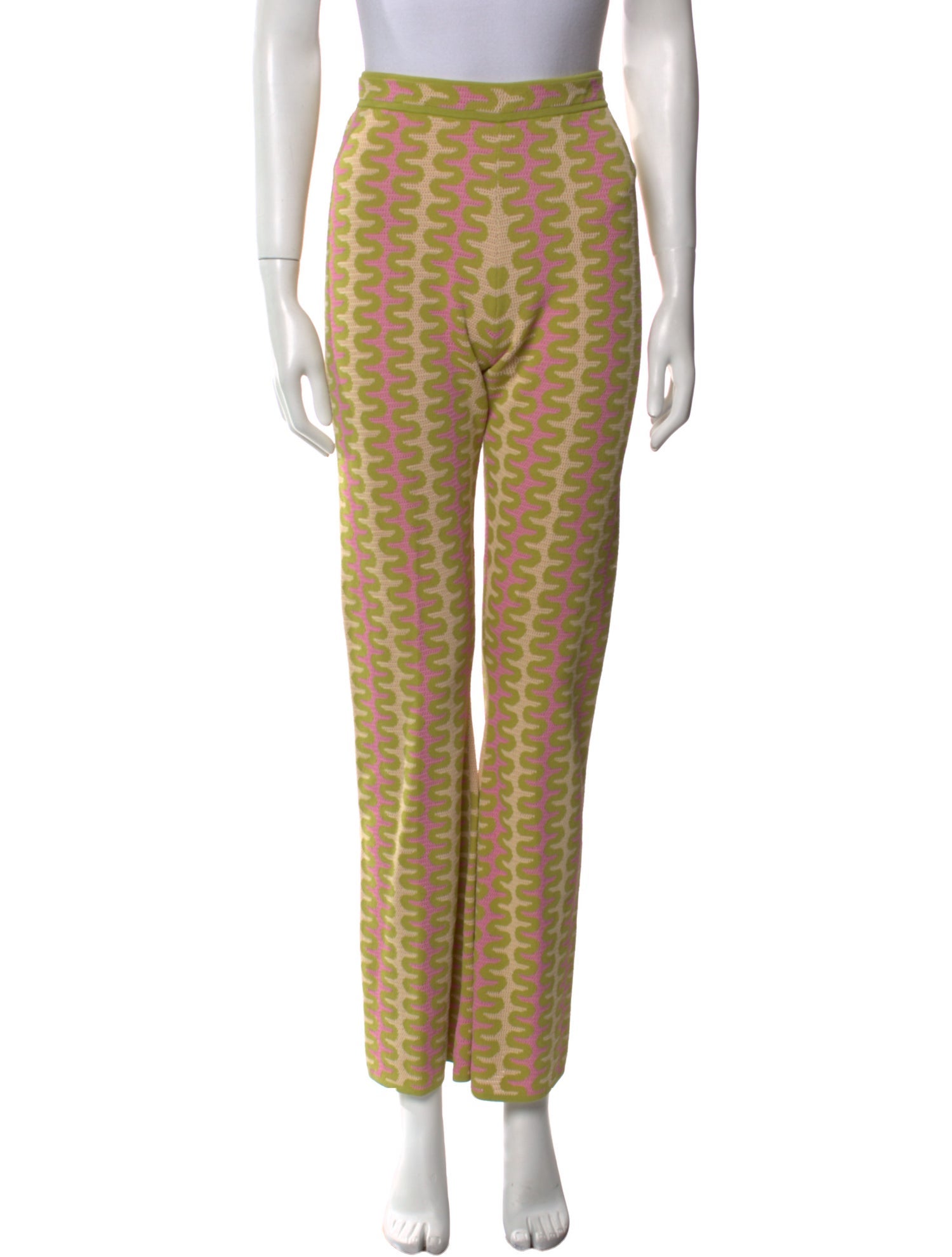 Sandro Printed Wide Leg Pants