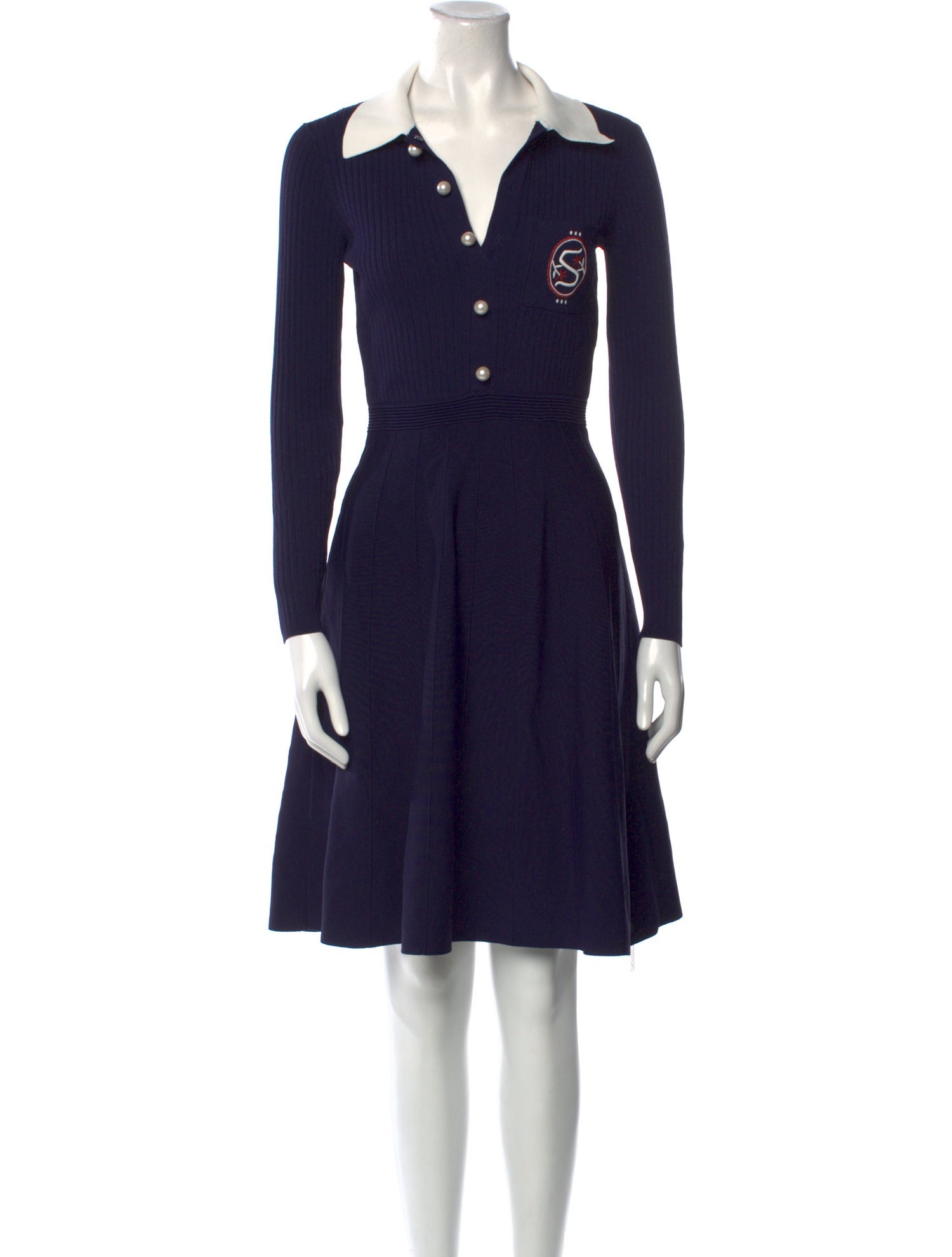 Sandro V-Neck Mini Dress