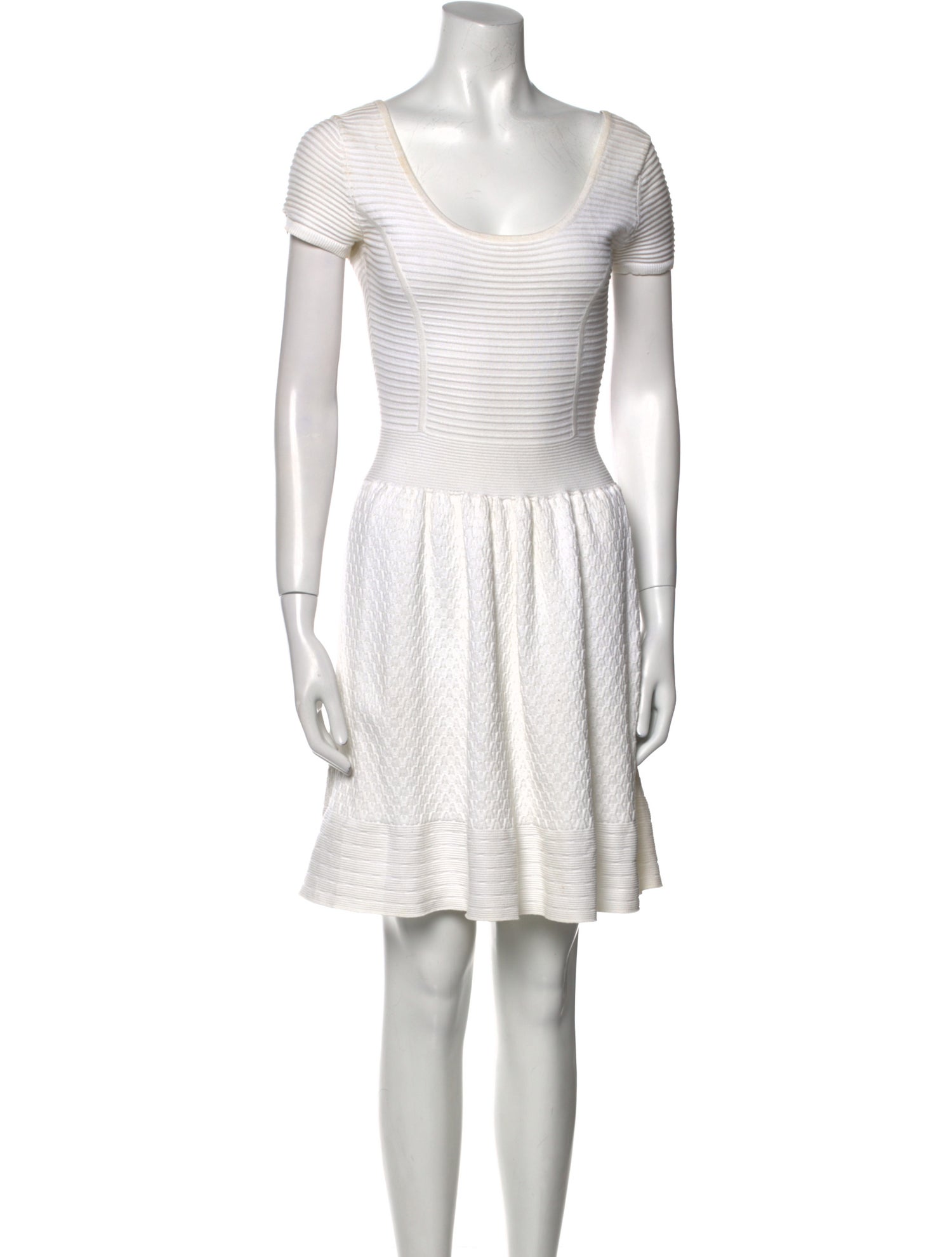 Sandro Scoop Neck Mini Dress