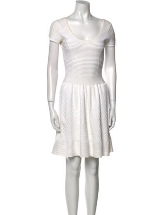 Sandro Scoop Neck Mini Dress