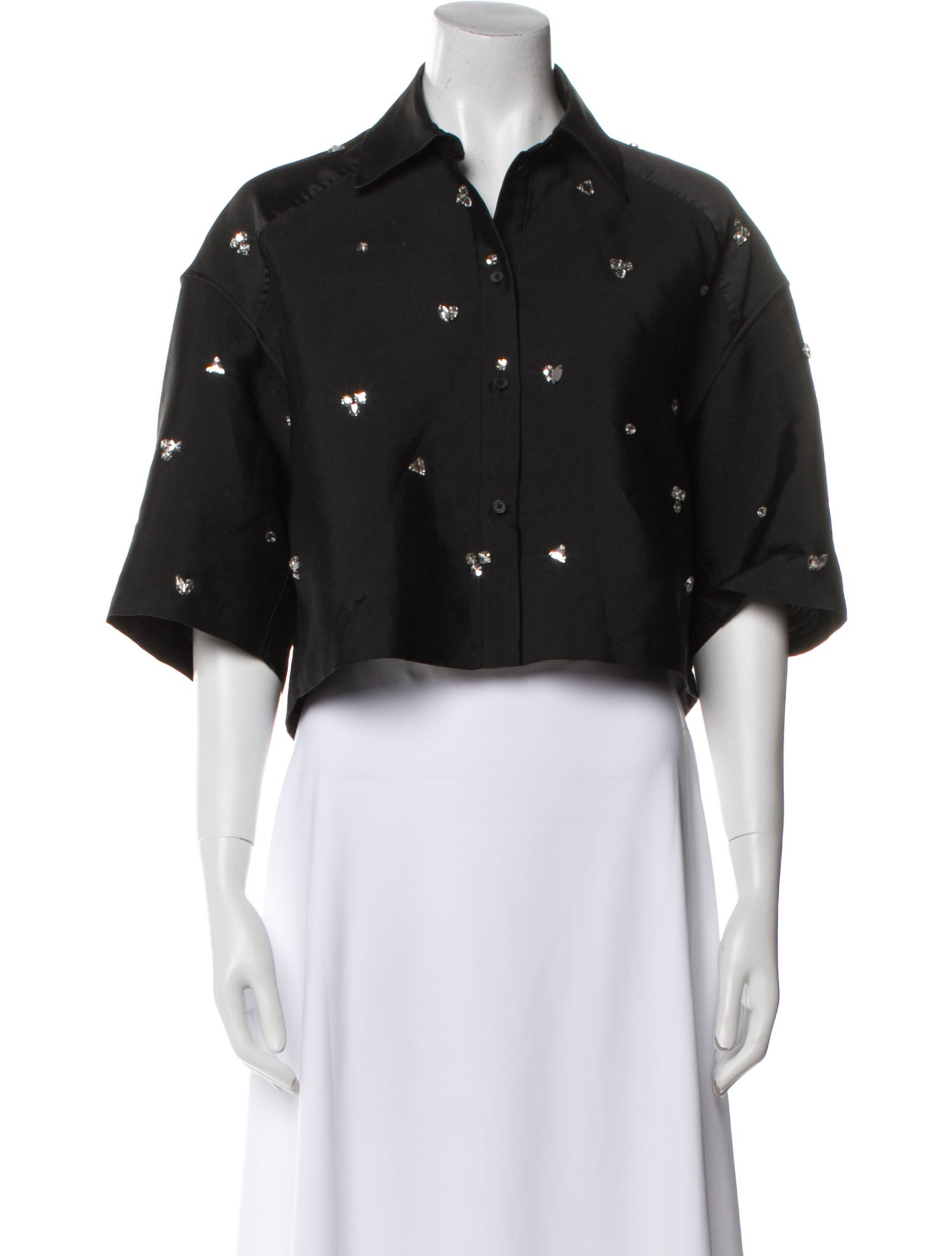 Sandro Printed Crystal Embellishments Set