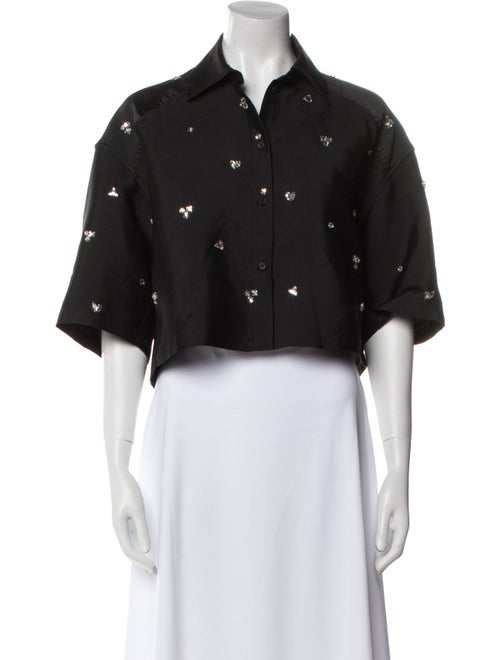 Sandro Printed Crystal Embellishments Set