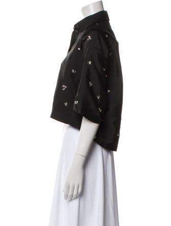 Sandro Printed Crystal Embellishments Set