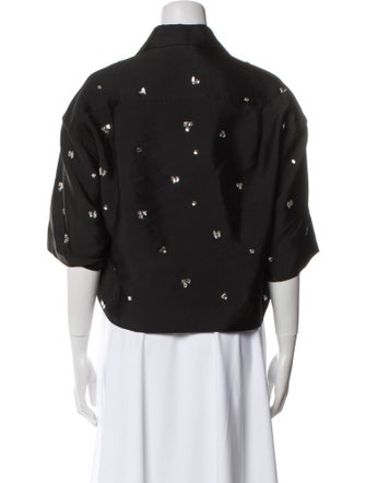 Sandro Printed Crystal Embellishments Set