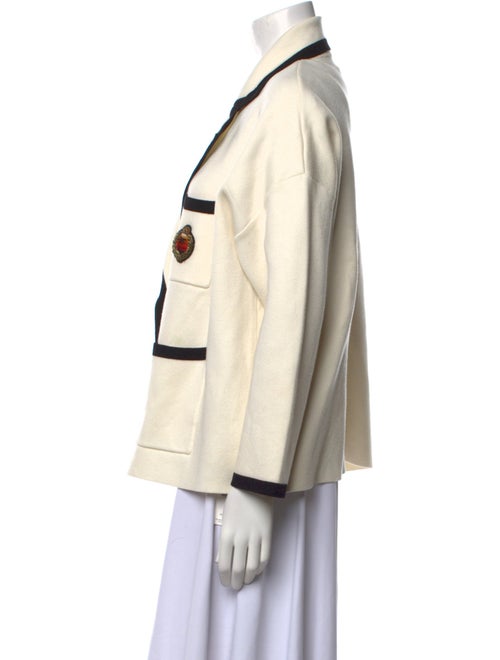 Sandro Printed V-Neck Sweater