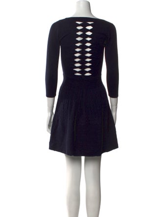 Sandro Bateau Neckline Mini Dress