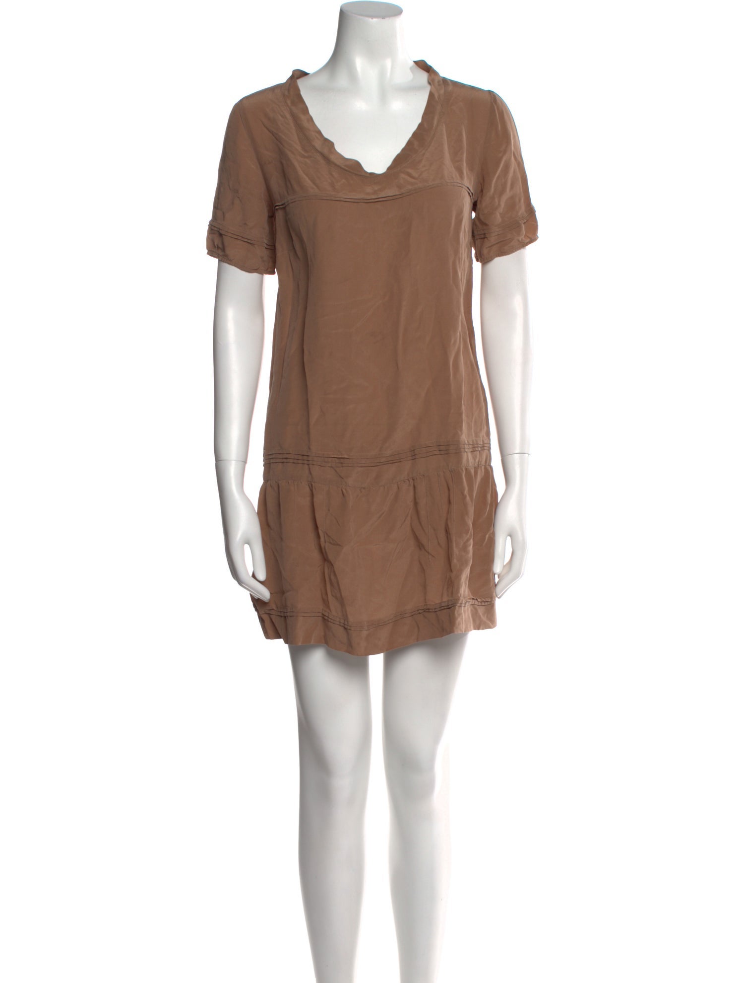 Sandro Cowl Neck Mini Dress