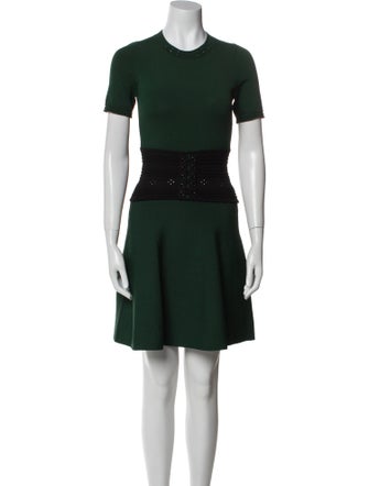 Sandro Crew Neck Mini Dress