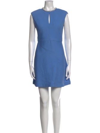 Sandro Crew Neck Mini Dress