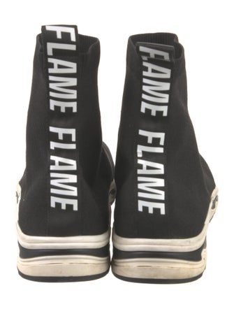 Sandro Colorblock Pattern Sock Sneakers