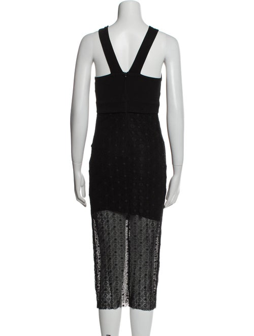 Sandro V-Neck Midi Length Dress