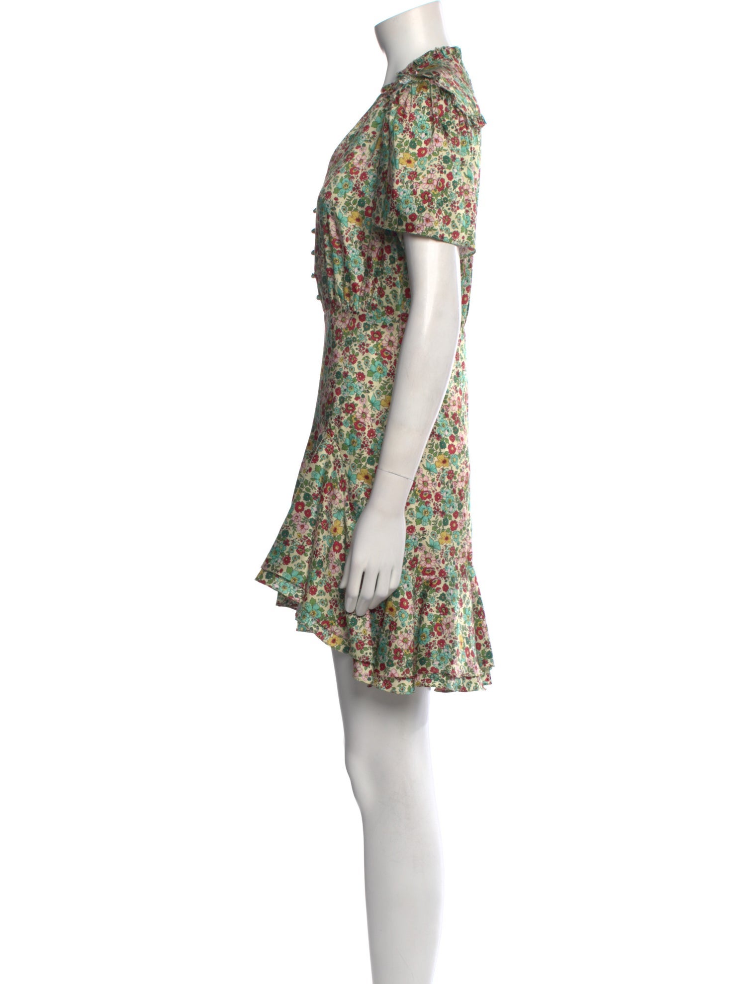 Sandro Floral Print Mini Dress