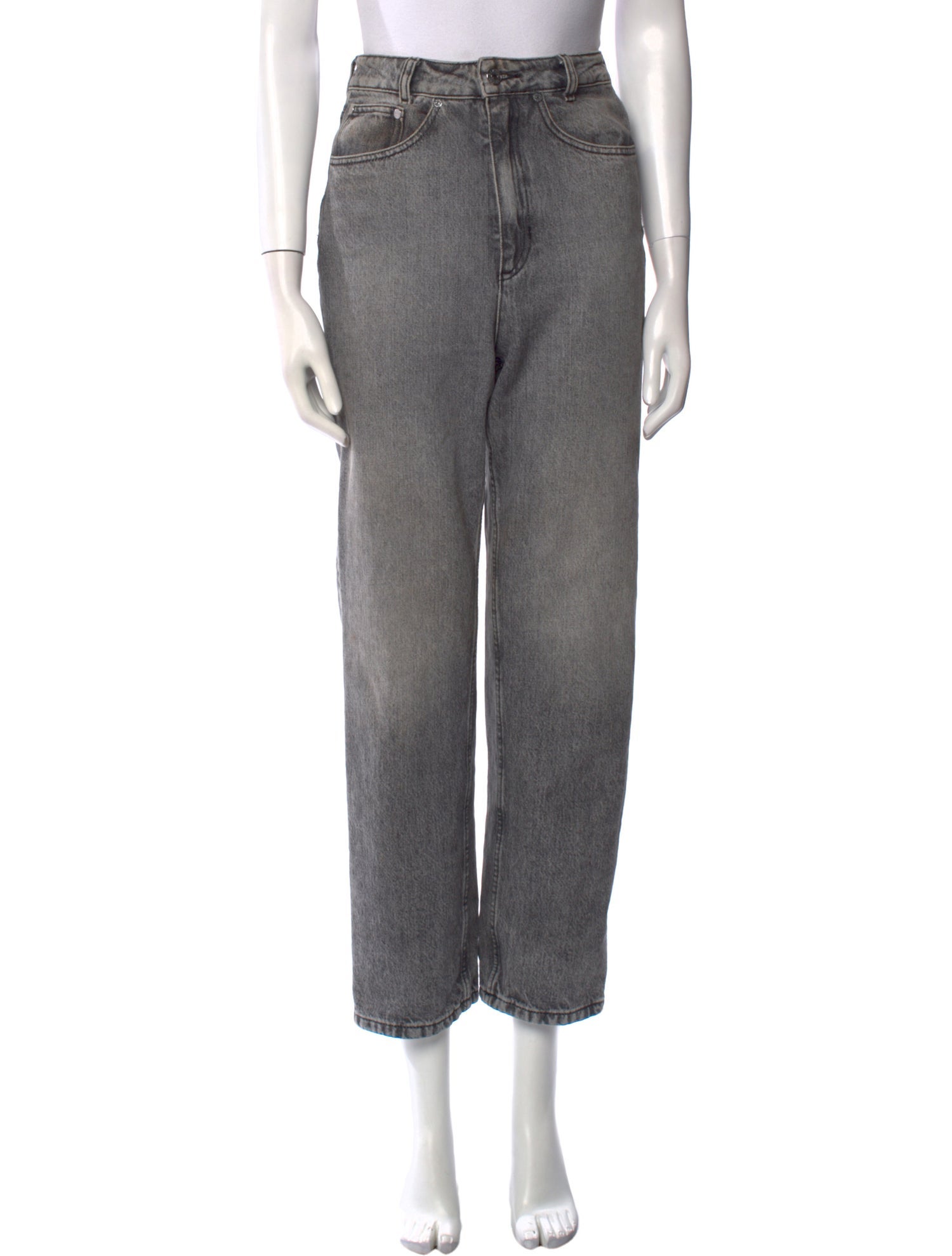 Sandro High-Rise Straight Leg Jeans