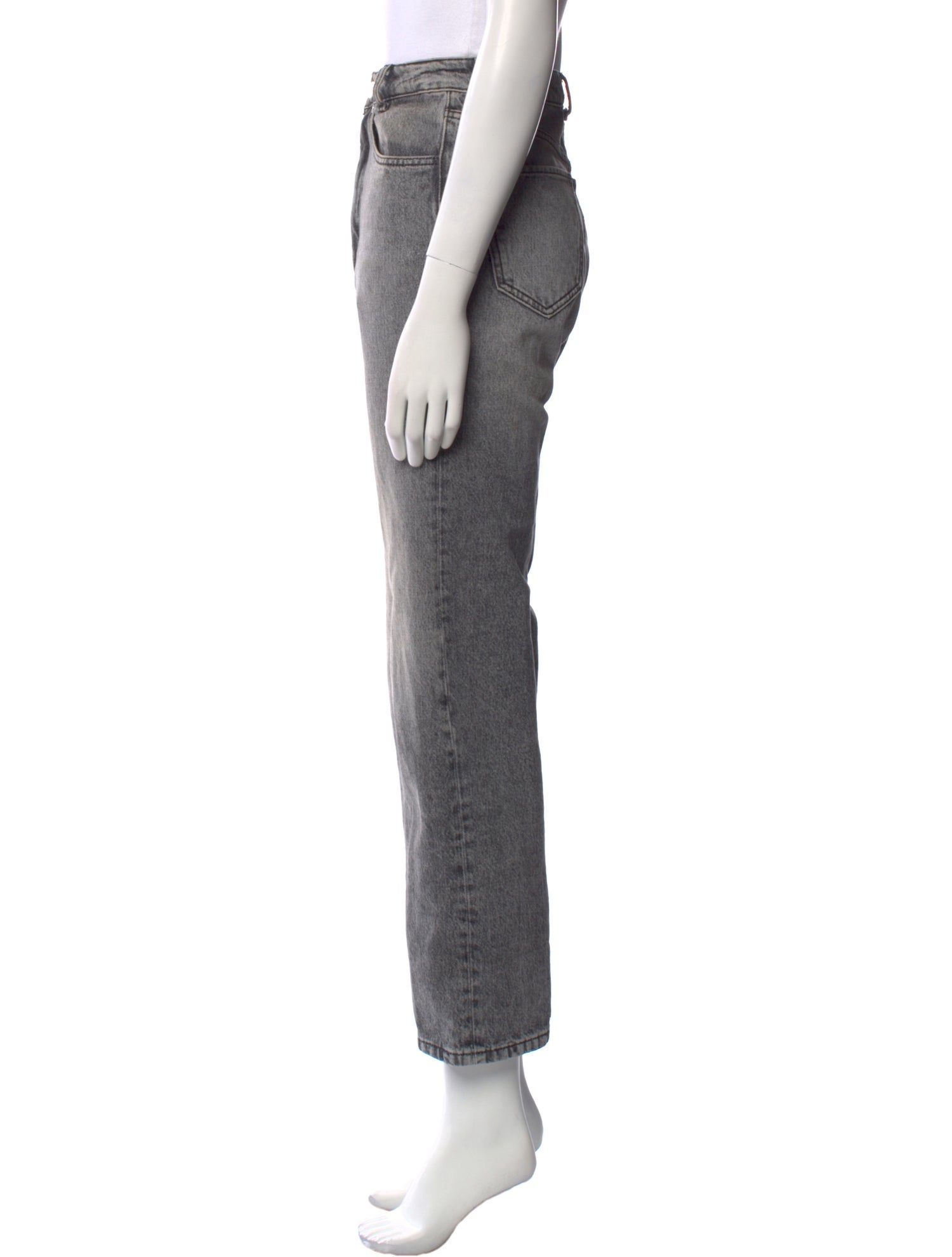 Sandro High-Rise Straight Leg Jeans