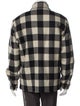 Sandro Wool Plaid Print Puffer Coat