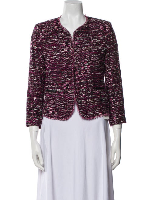 Sandro Plaid Print Evening Jacket