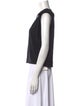 Sandro Bateau Neckline Sleeveless Top