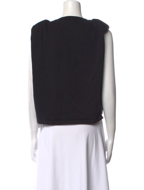 Sandro Bateau Neckline Sleeveless Top
