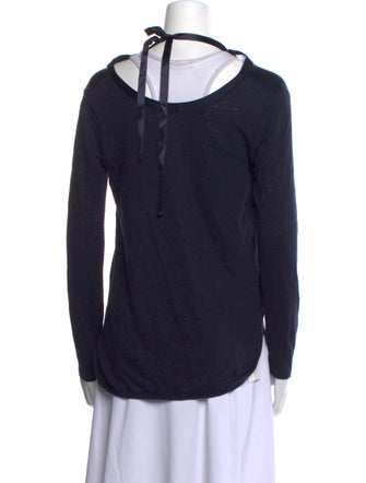 Sandro Linen V-Neck Top