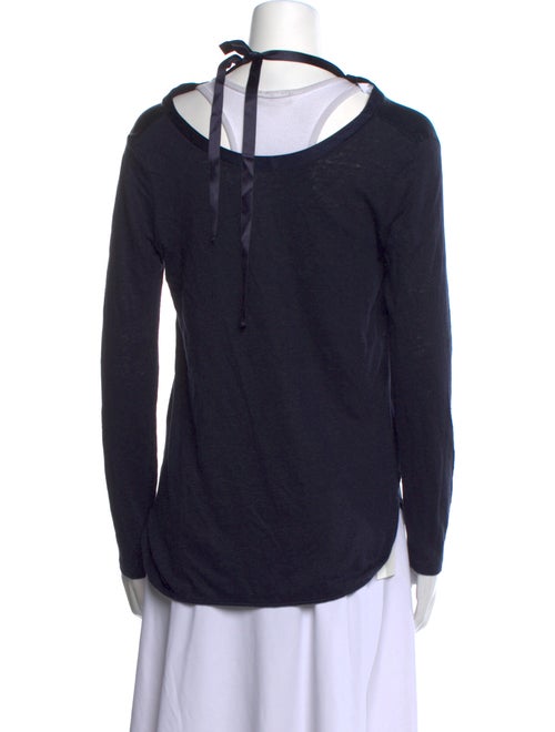 Sandro Linen V-Neck Top