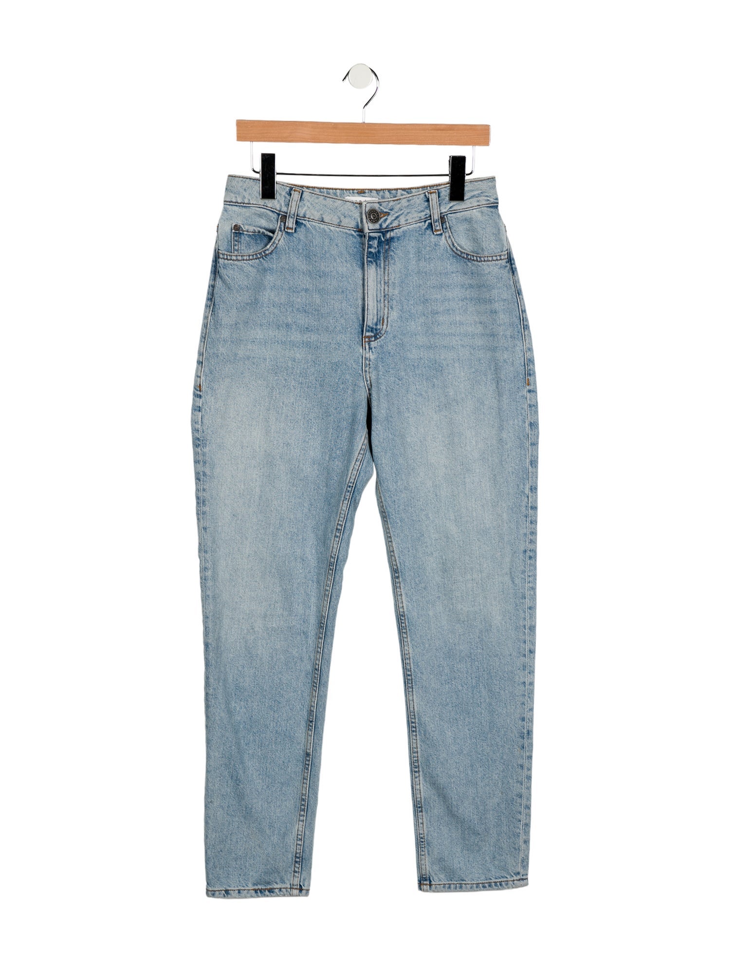Sandro High-Rise Straight Leg Jeans