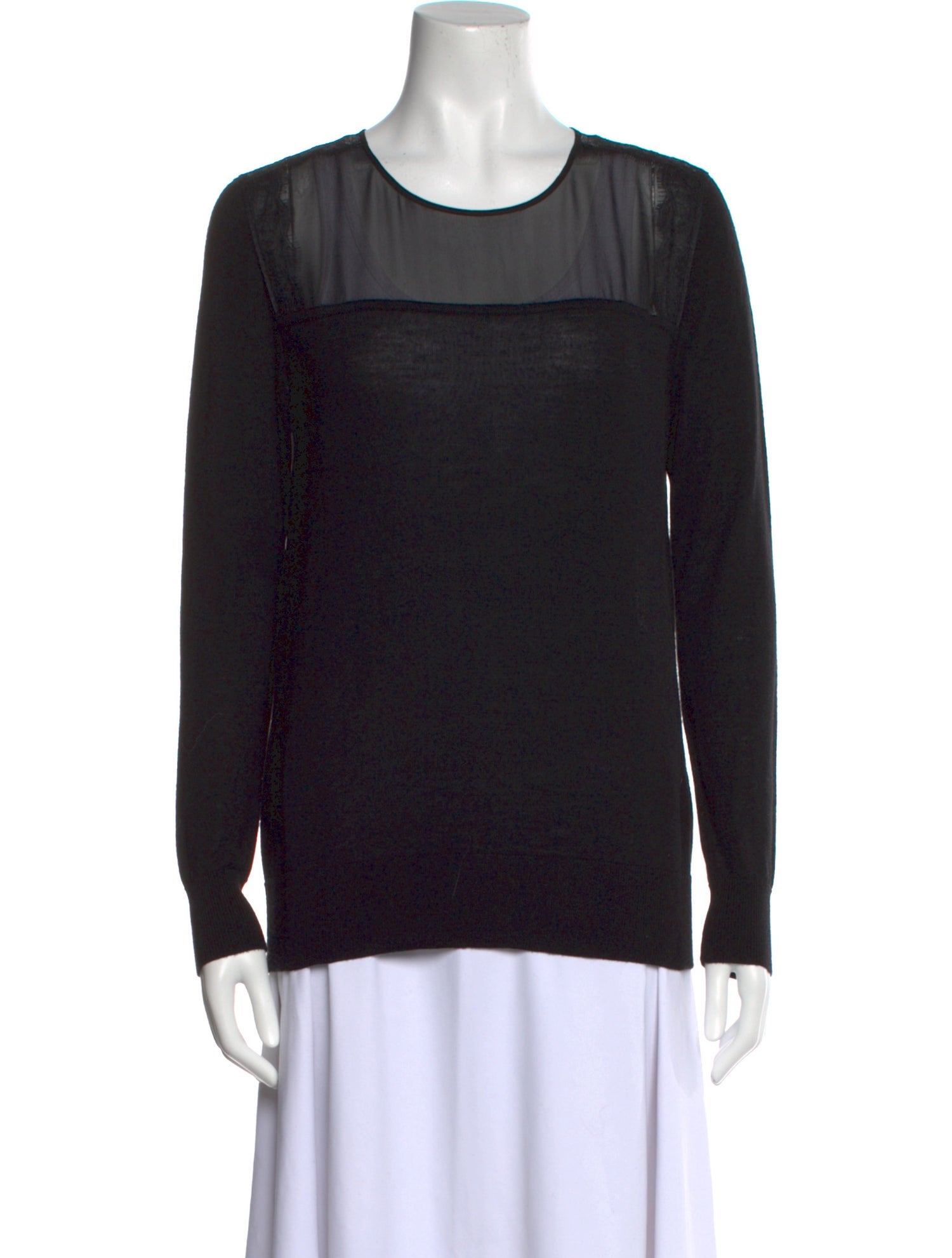 Sandro Merino Wool Scoop Neck Sweater