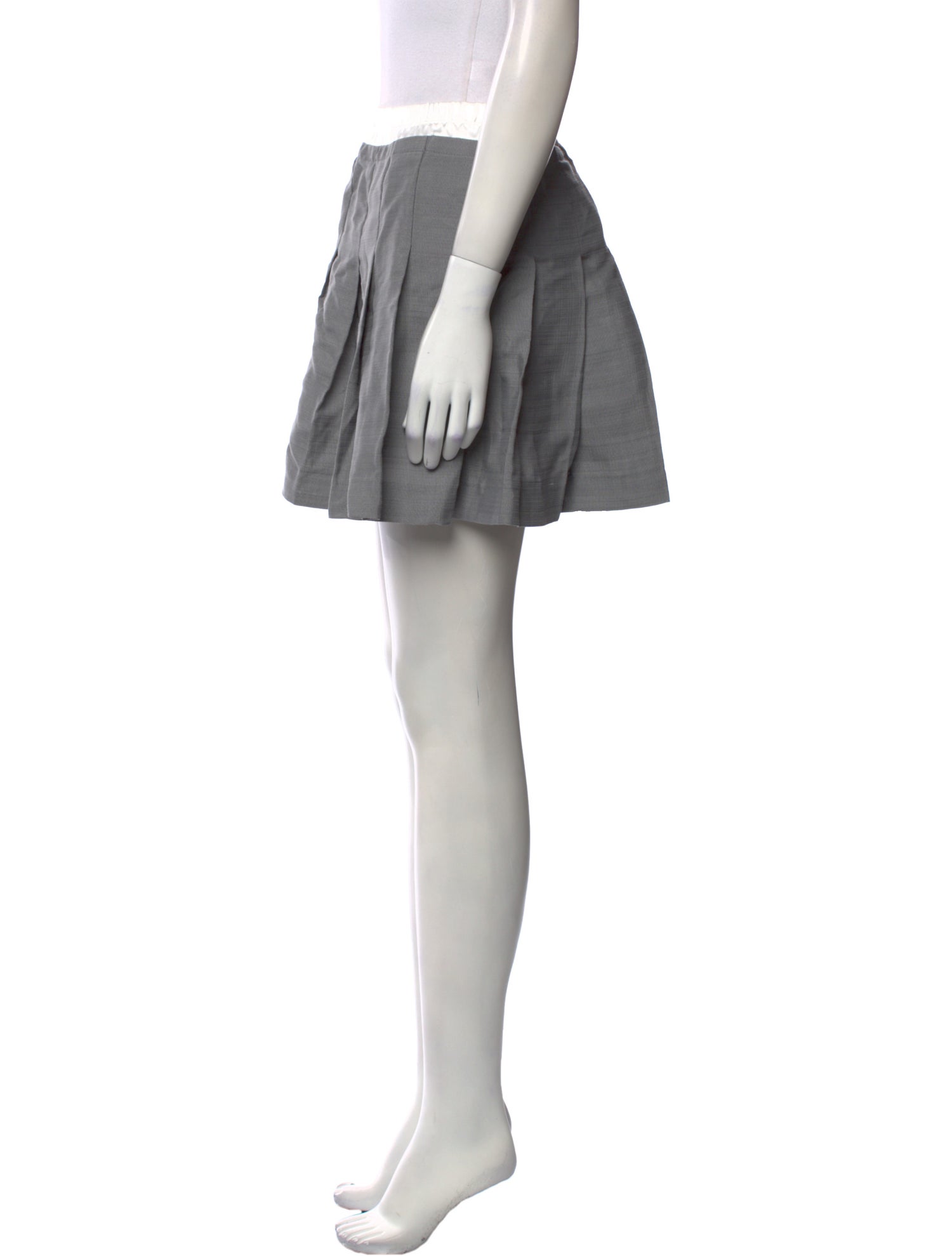 Sandro Pleated Accents Mini Skirt