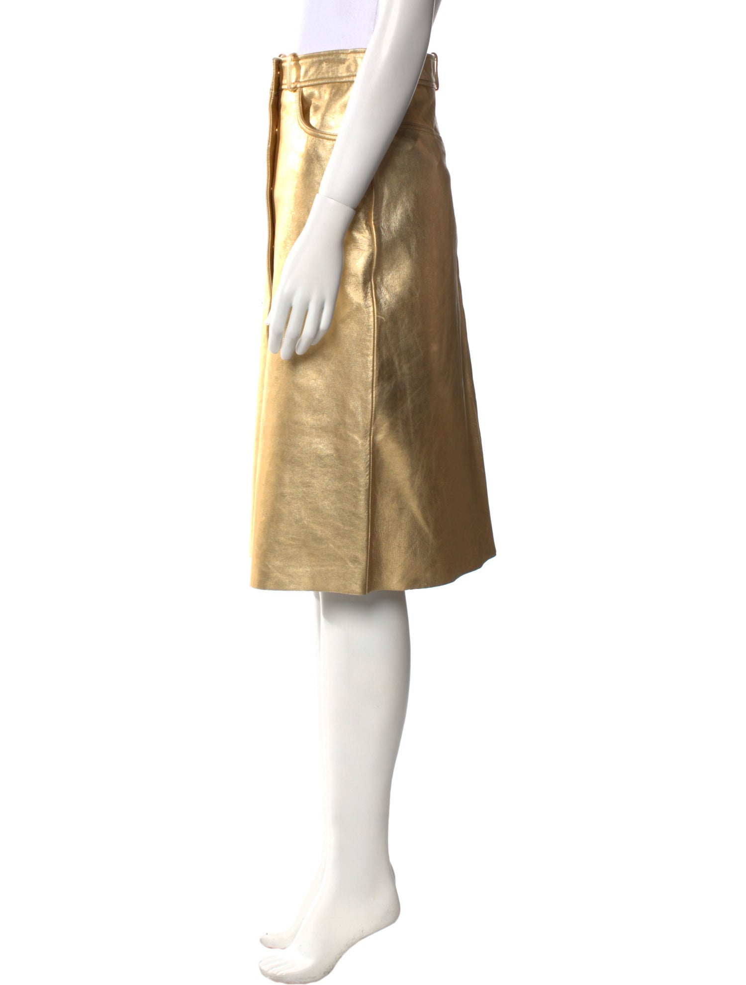 Sandro Leather Knee-Length Skirt