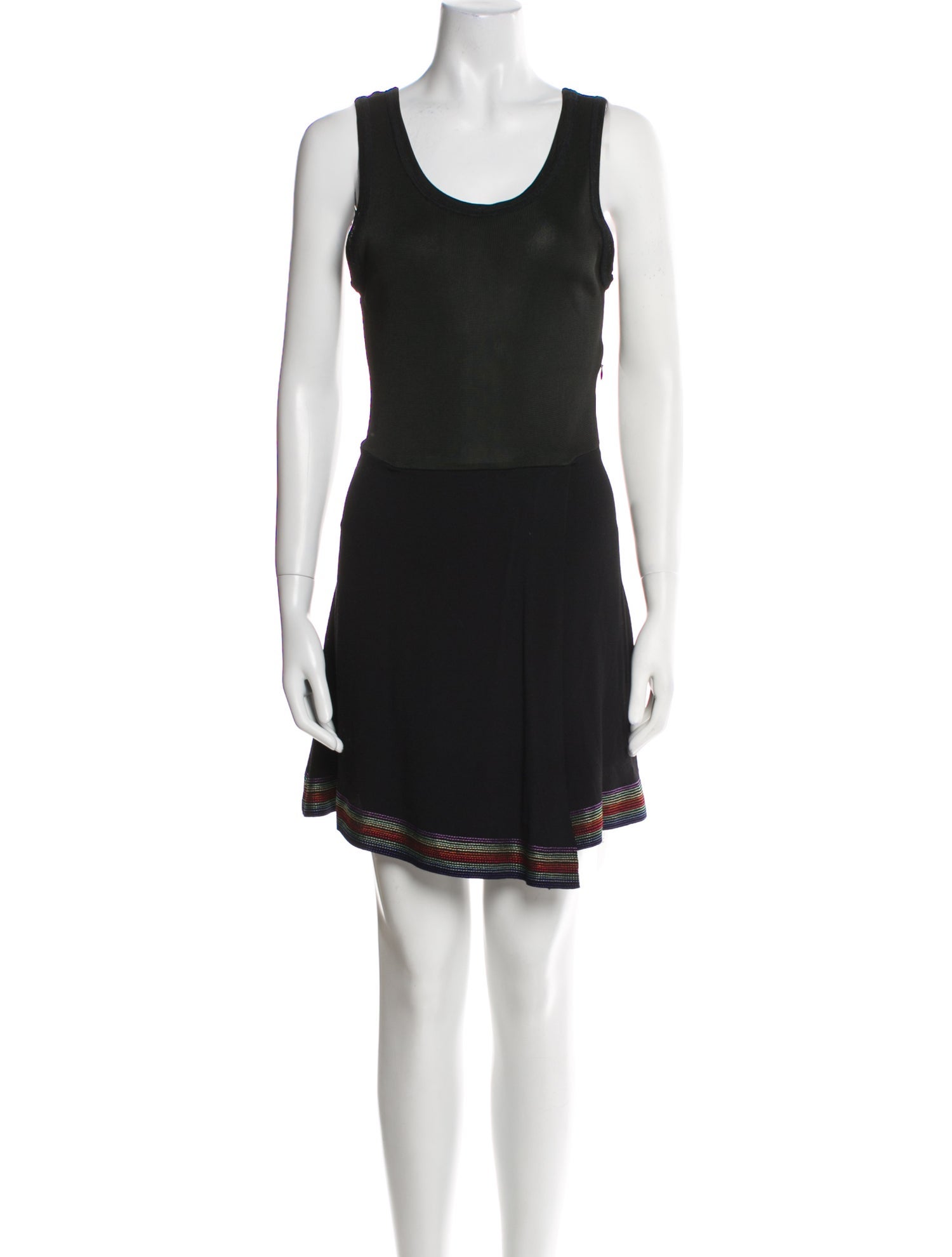 Sandro Scoop Neck Mini Dress