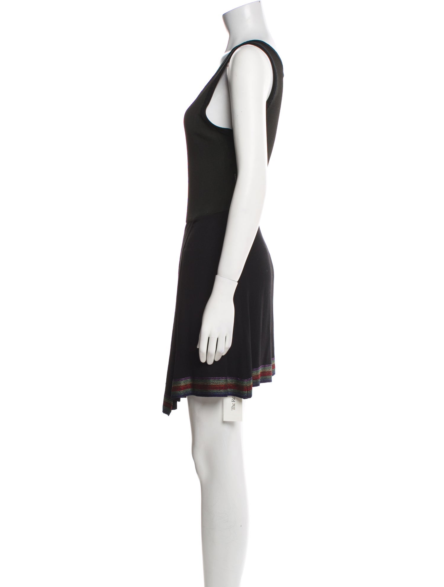 Sandro Scoop Neck Mini Dress