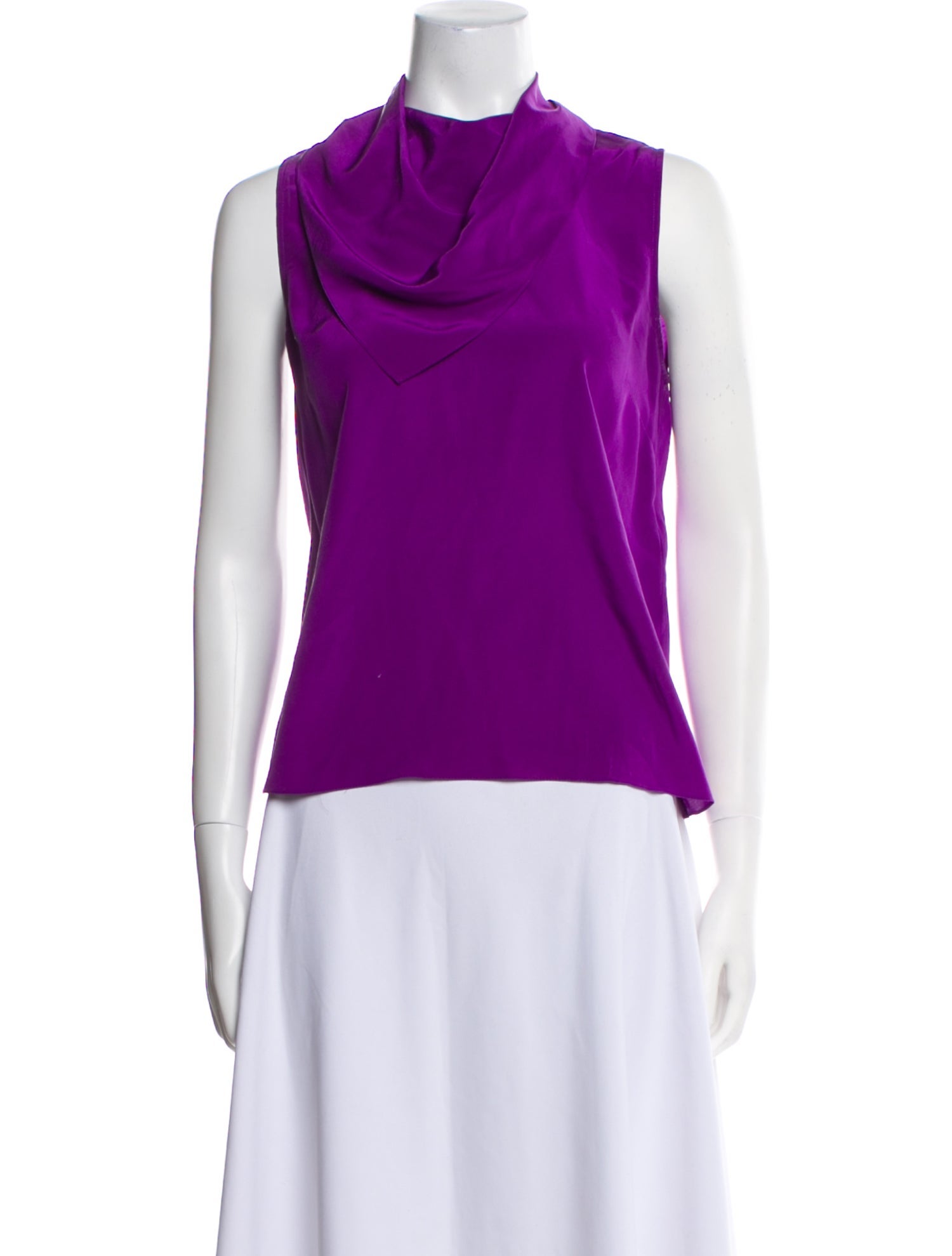 Sandro Silk Cowl Neck Top