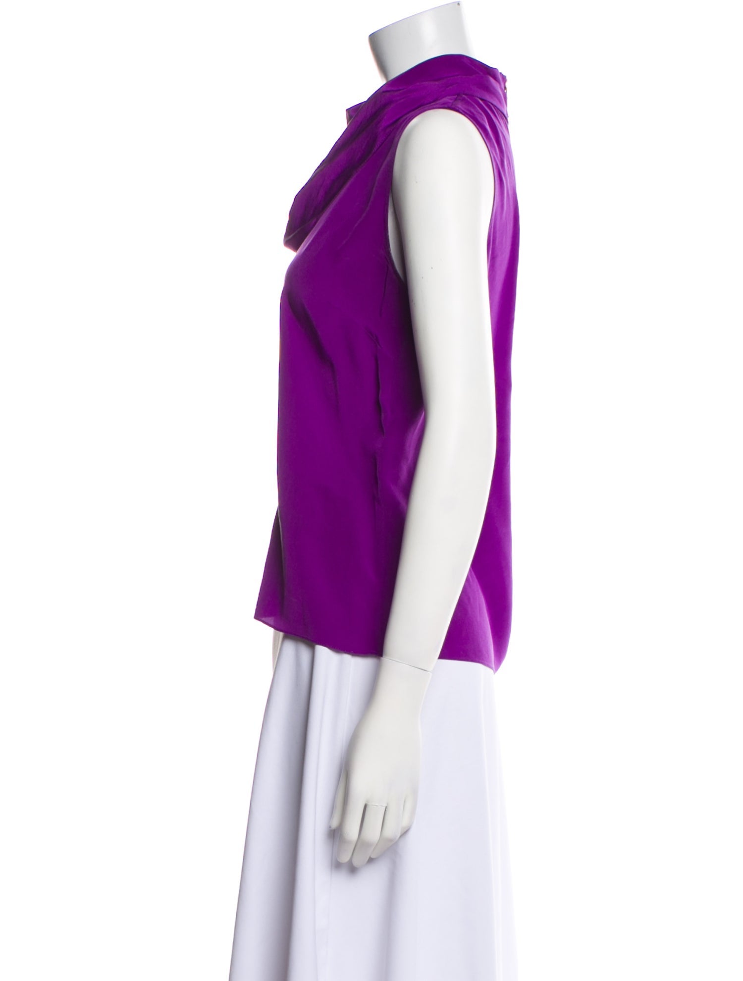 Sandro Silk Cowl Neck Top