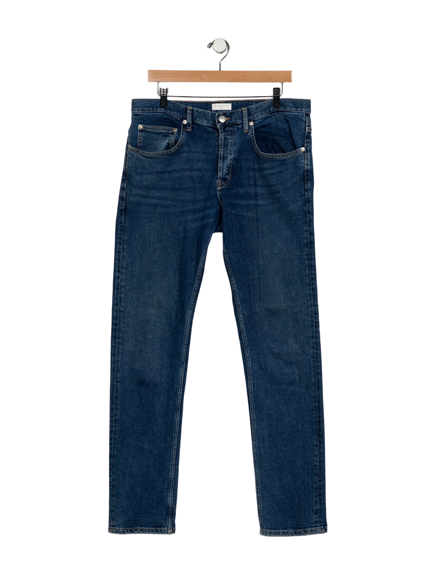 Sandro Mid-Rise Straight Leg Jeans