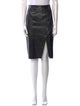 Sandro Lamb Leather Knee-Length Skirt