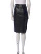 Sandro Lamb Leather Knee-Length Skirt