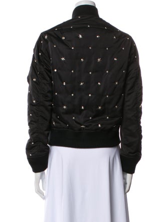 Sandro Polka Dot Print Bomber Jacket