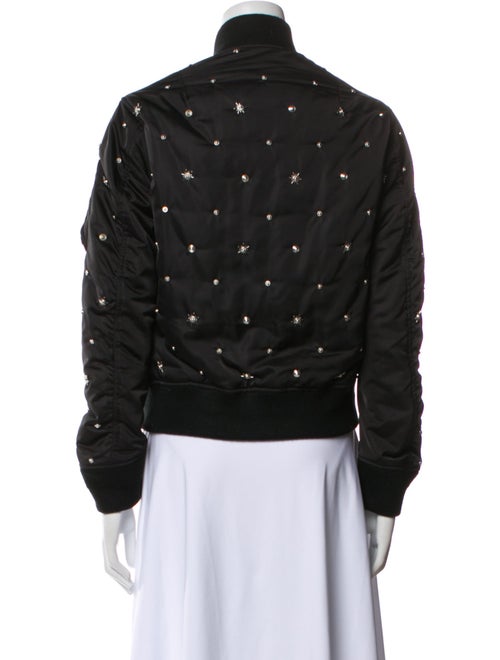Sandro Polka Dot Print Bomber Jacket