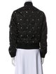 Sandro Polka Dot Print Bomber Jacket