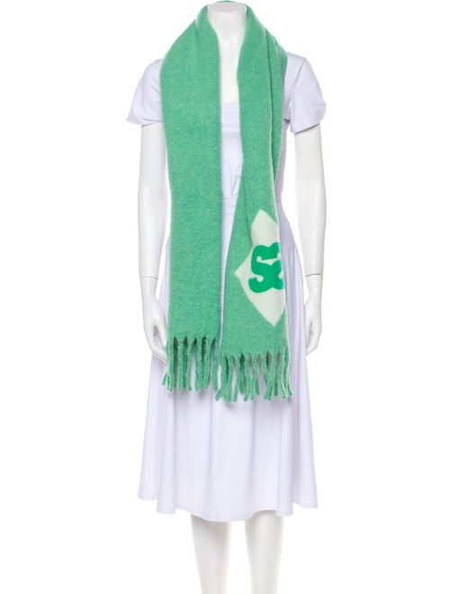 Sandro Wool Printed Scarf