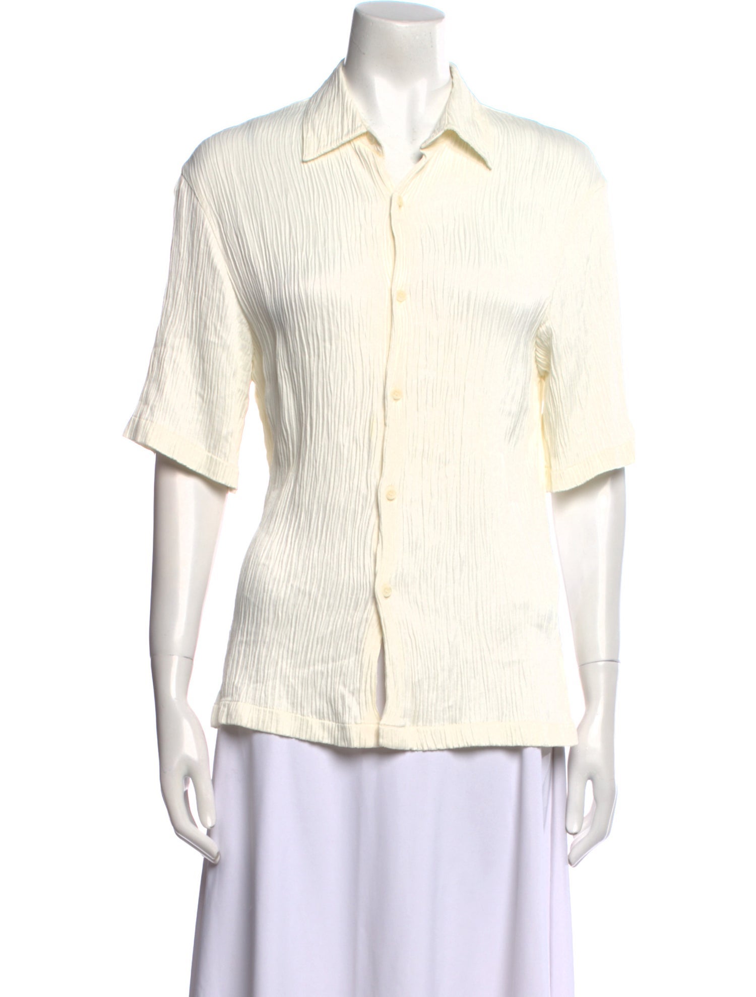 Sandro Short Sleeve Button-Up Top